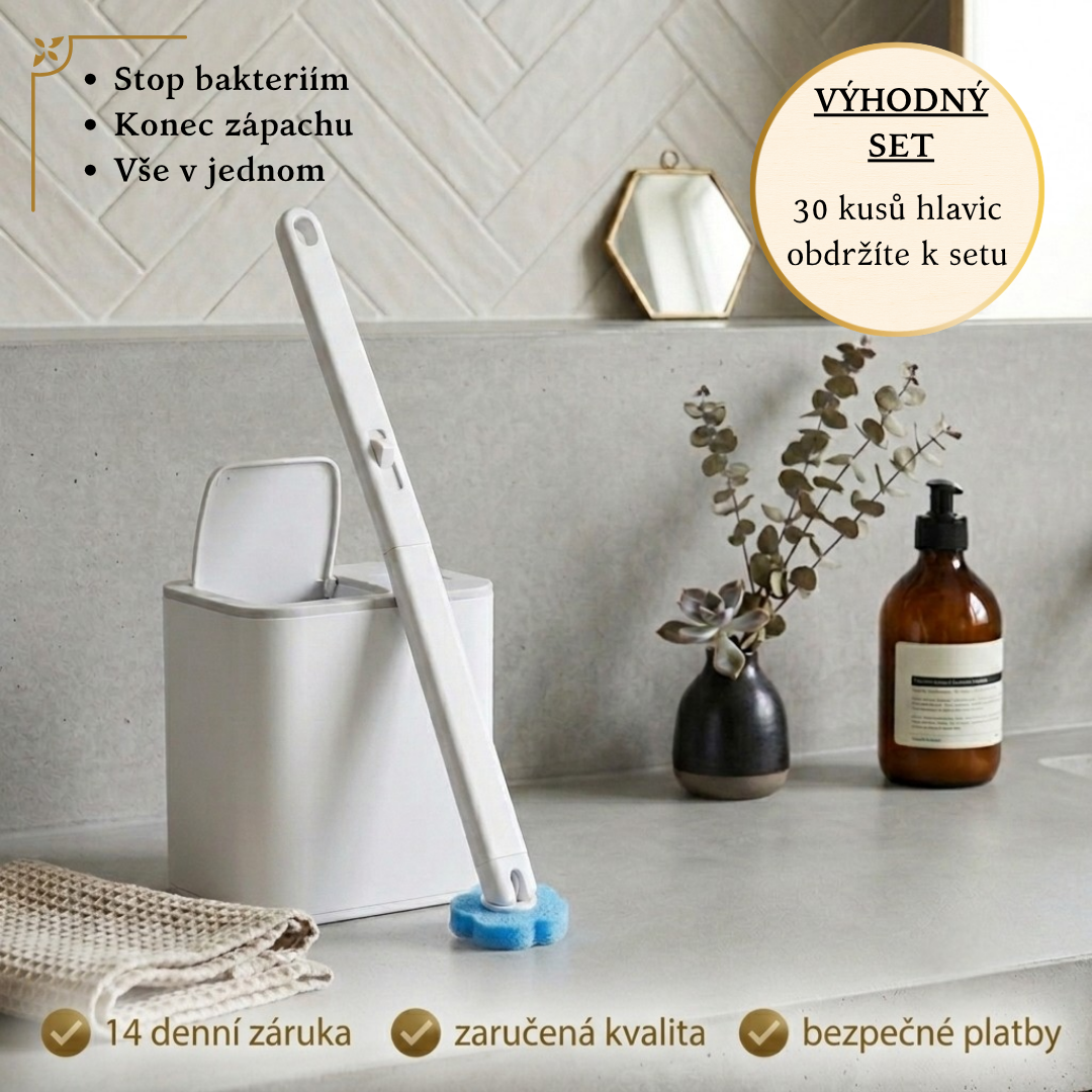 Scrubytech – Hygienische Bürste mit austauschbaren Bürstenköpfen – 6 Stück